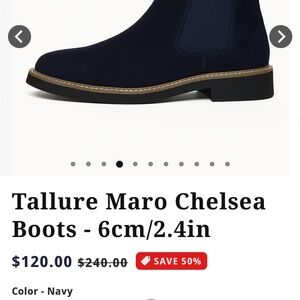 Allure Navy Chelsea Boots